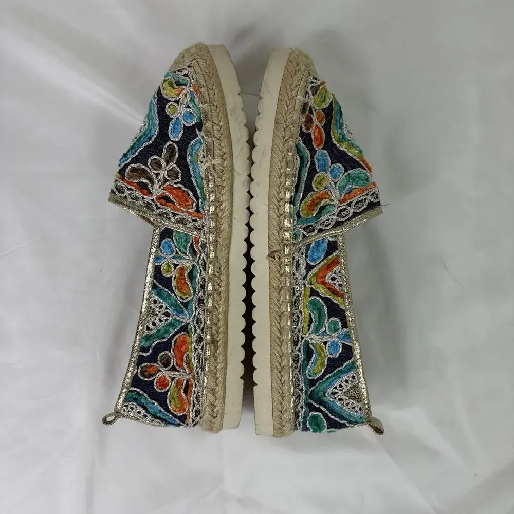 Patrizia By Spring Step Espadrille Shoes Size 39 US 8.5 colorful, bohemian, cool